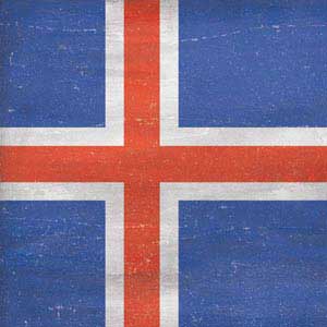 Iceland Flag Distressed Google Home Skin